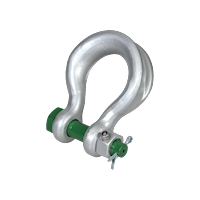 P-6013 Green Pin Bow Shackle With Safety Bolt Product Render